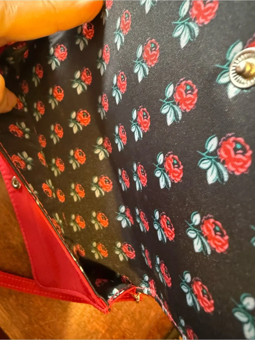 Vera Bradley Quilted Crossbody Wallet - Red